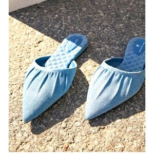 Brock Collection flats light denim blue color,size 37 like size 6,worn only once